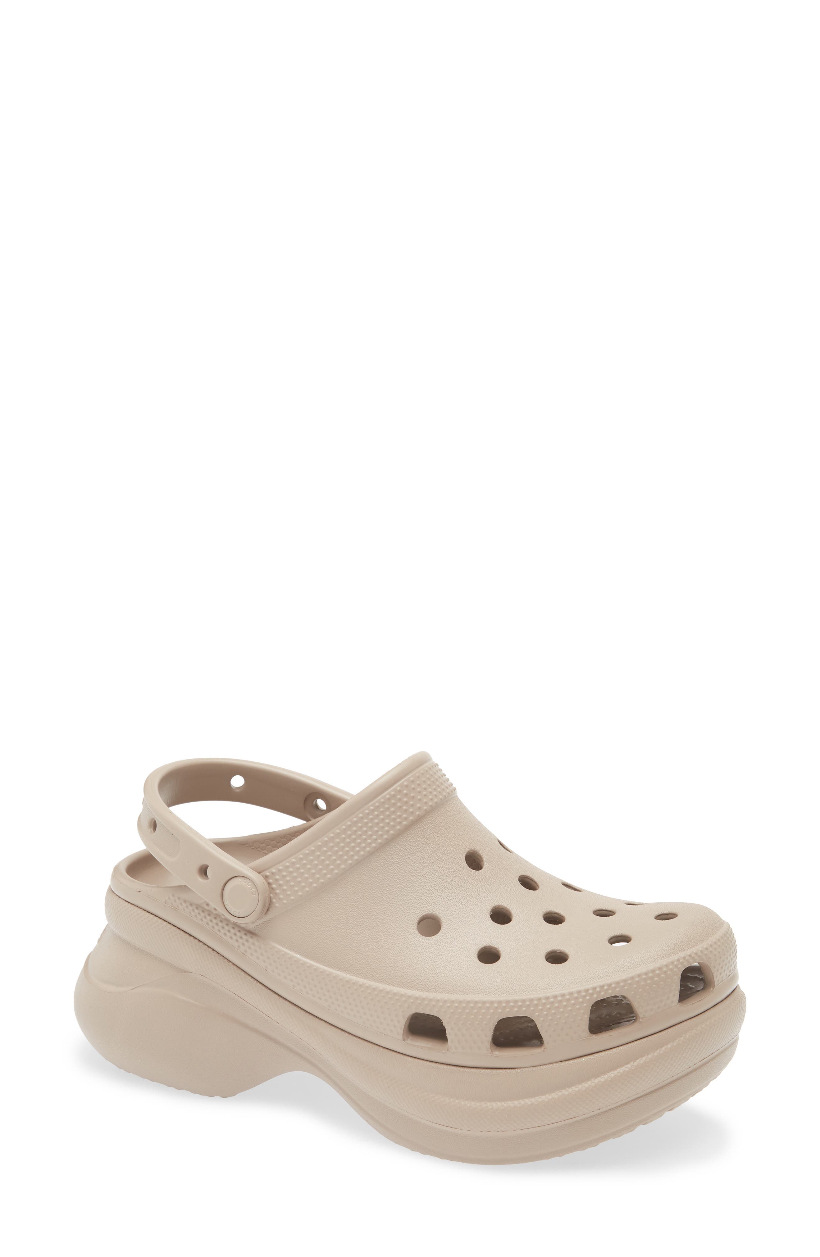CROCS Classic Bae Platform Clog, Main, color, Taupe