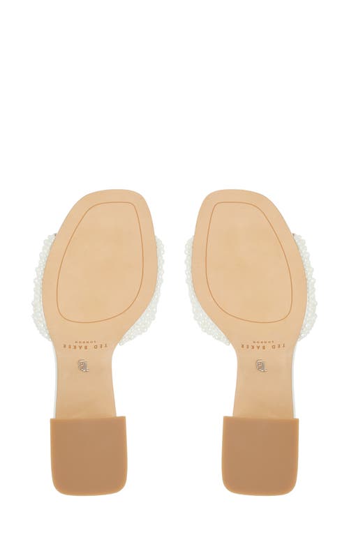 Ted Baker London Chloe Slide Sandal In Other White
