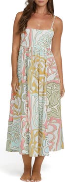 Billabong Island Life Cotton & Linen Midi Sundress