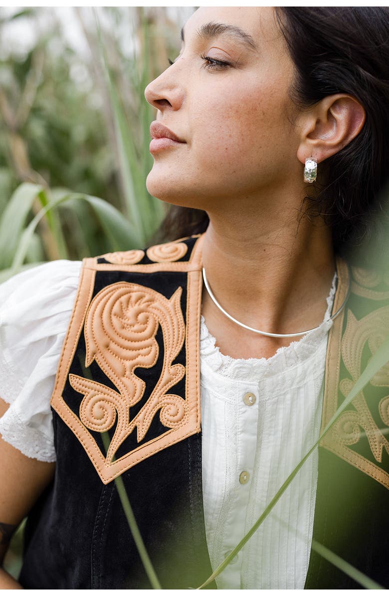 Noonday Collection Wide Hammered Hoops, Silver, Alternate, color, Silver