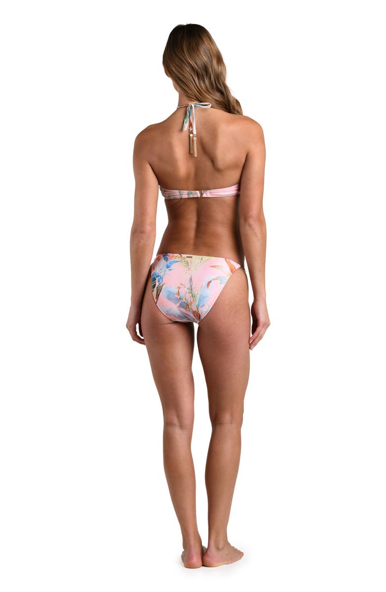 L'AGENCE Colorful Palm Underwire Bikini Top, Alternate, color, Pink Multi