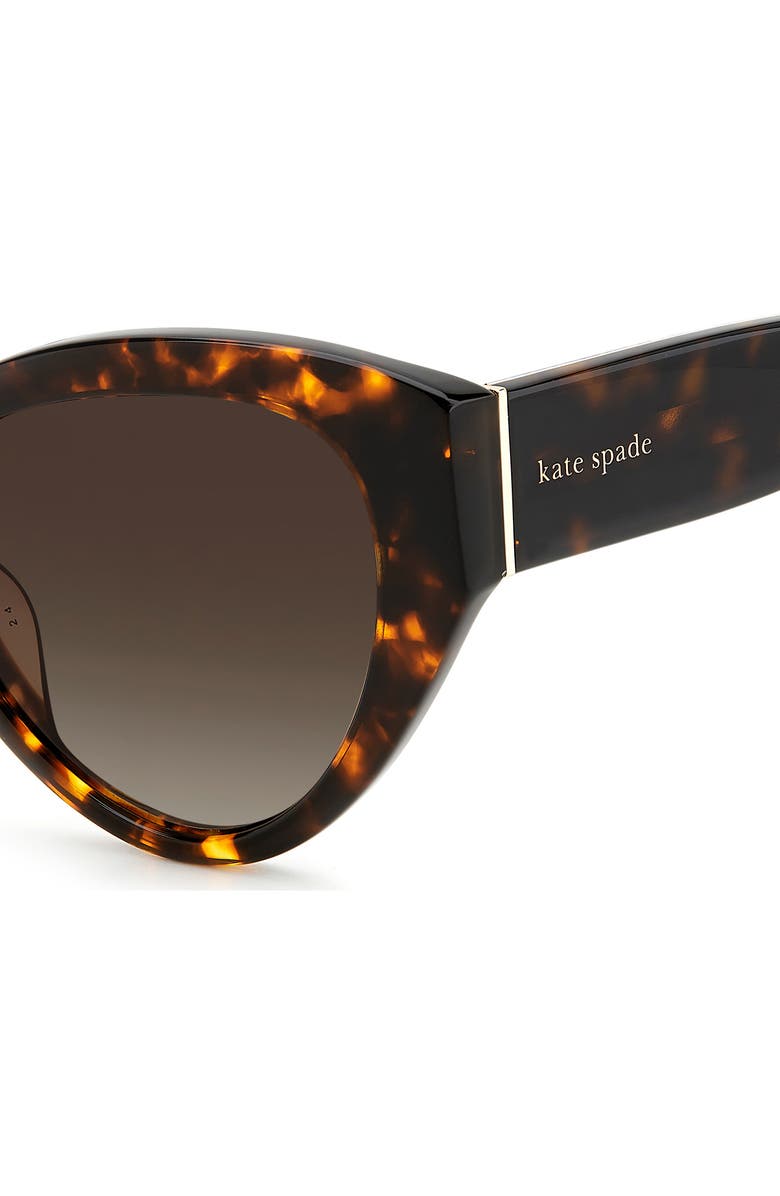 Kate Spade New York paisleigh 55mm gradient cat eye sunglasses, Alternate, color, Havana/ Brown