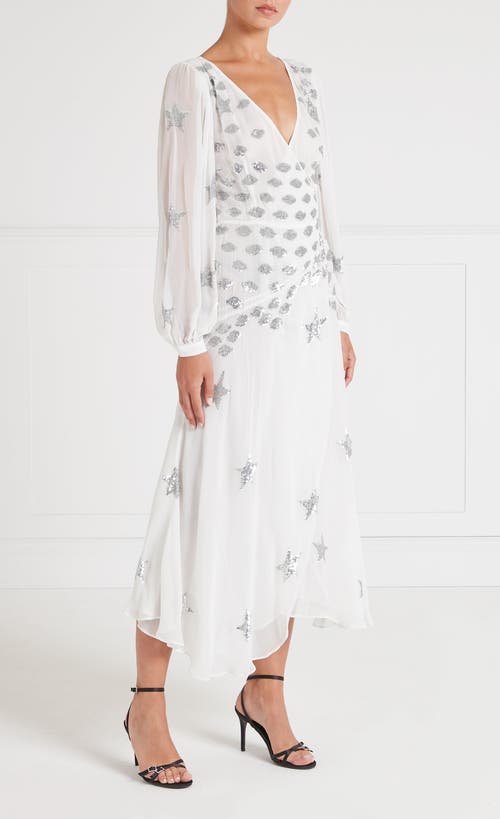 Temperley London Etoile Wrap Dress In White