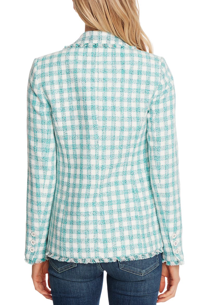 Gingham Tweed Jacket, Alternate, color, SOFT ECRU