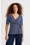  Deep Sea Navy Tiny Stripe