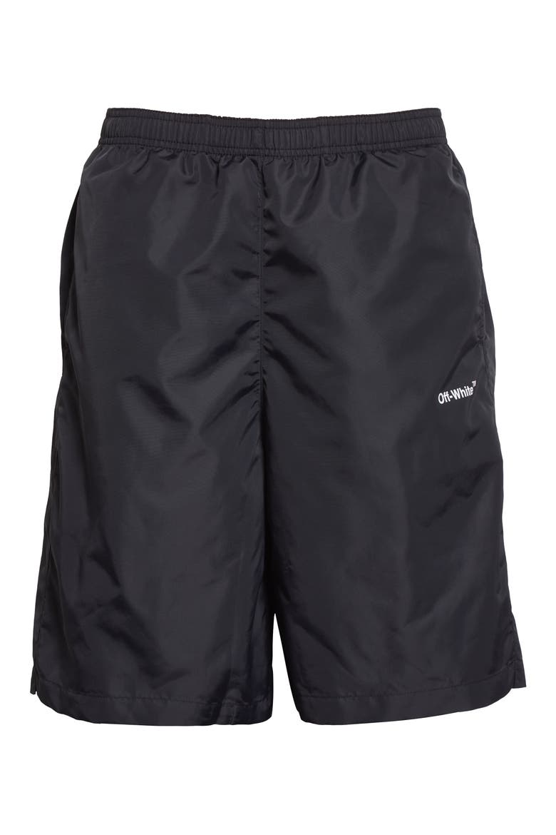 Surfer Board Shorts (Nordstrom Exclusive), Alternate, color, BLACK WHITE
