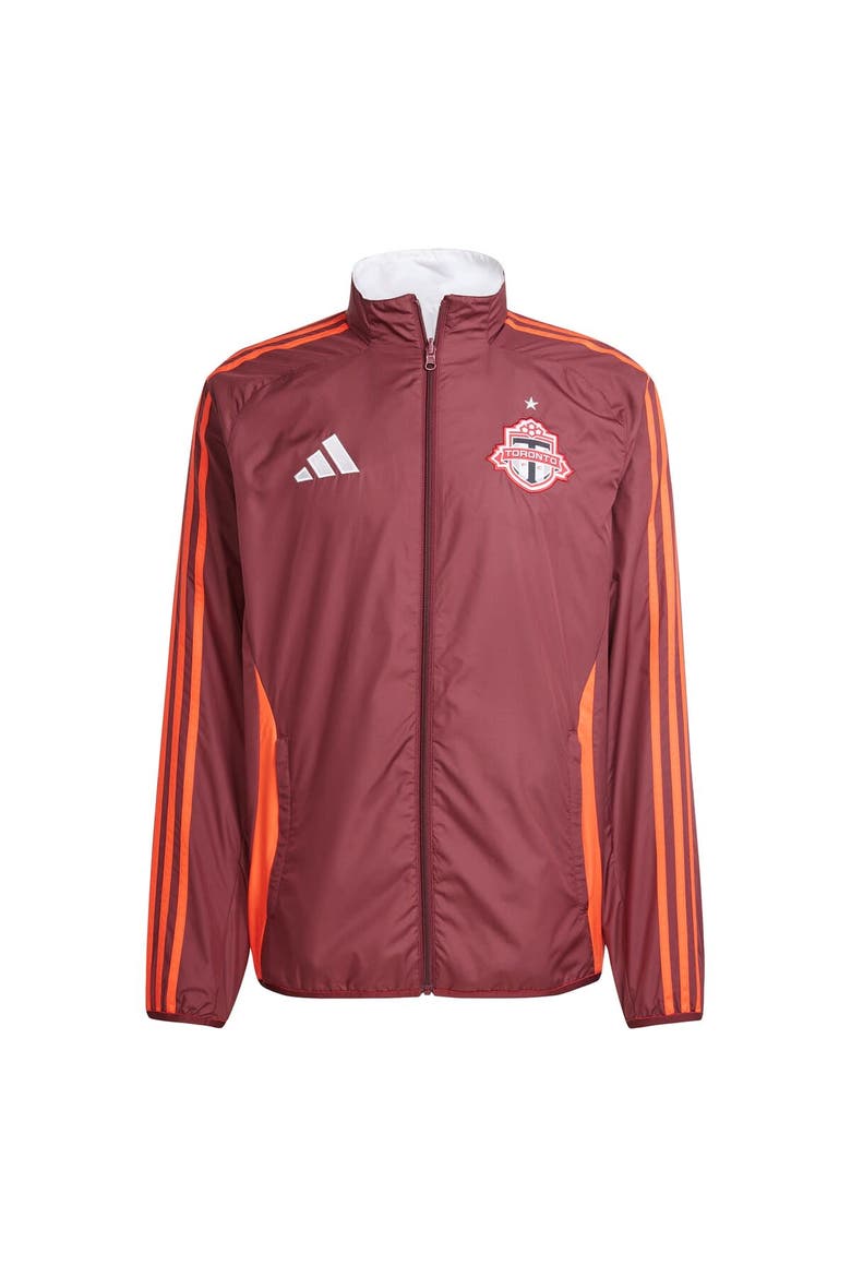 Men's adidas Red/White Toronto FC 2025 Anthem Reversible Full-Zip Jacket, Alternate, color, Red