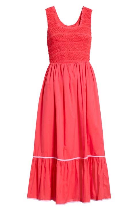 Jessy Smocked Midi Dress