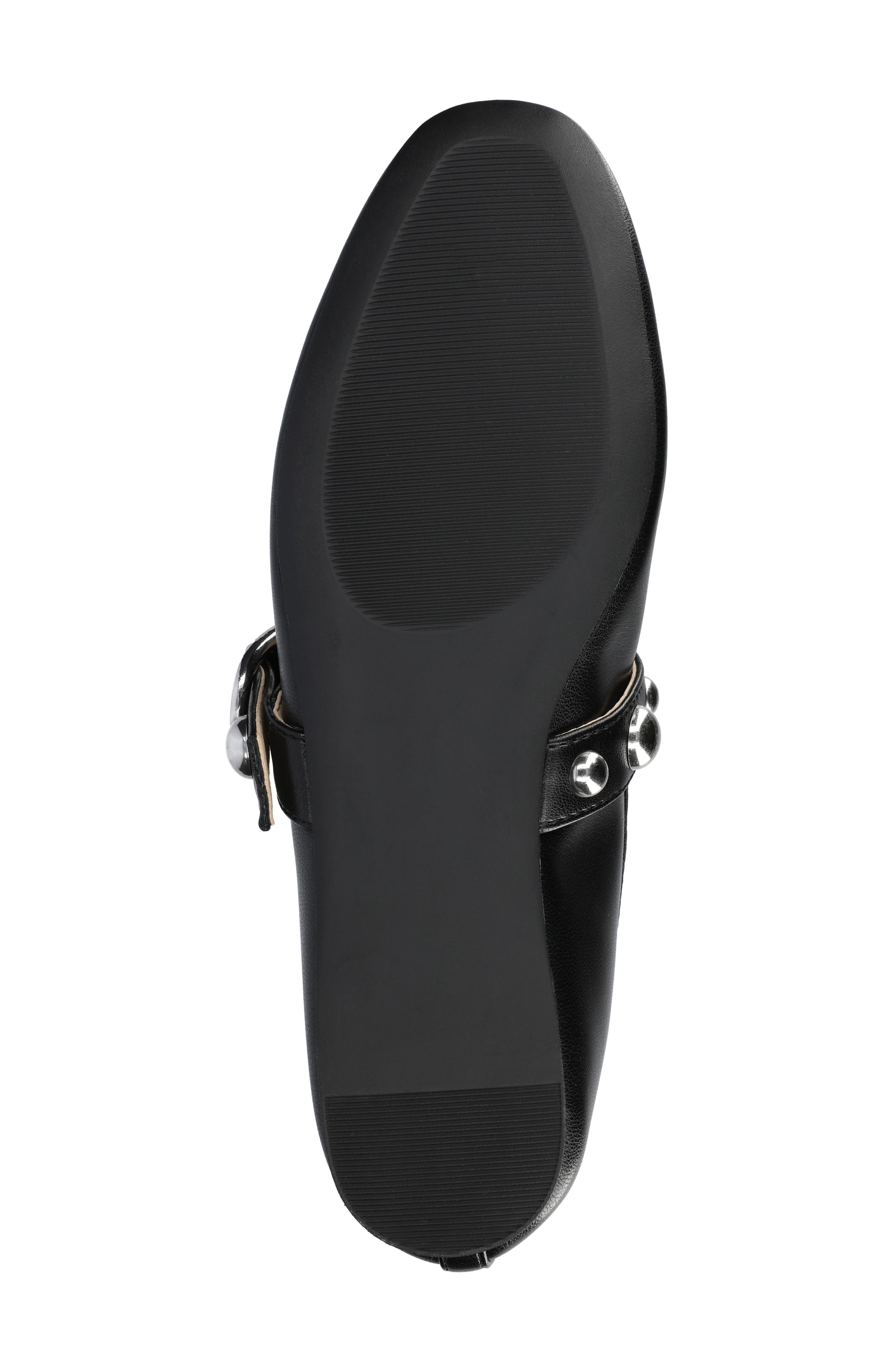 Journee Collection Naveah Studded Ballet Flat, Alternate, color, Black