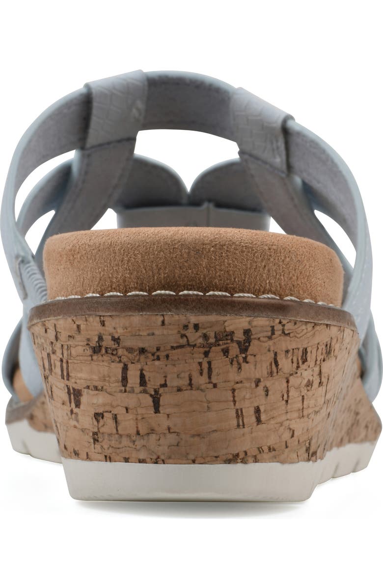 CLIFFS BY WHITE MOUNTAIN Tinisha Wedge Sandal, Alternate, color, Light Blue