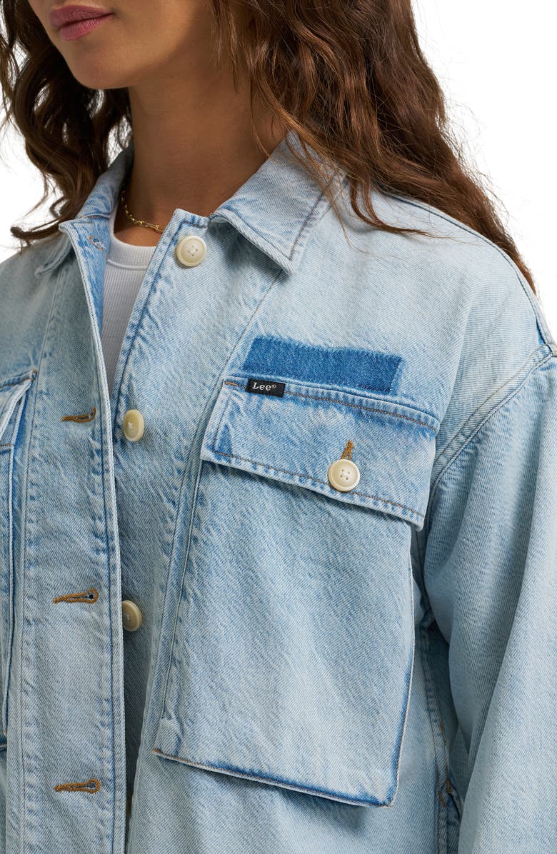 Lee Utility Overshirt, Alternate, color, Soften Up