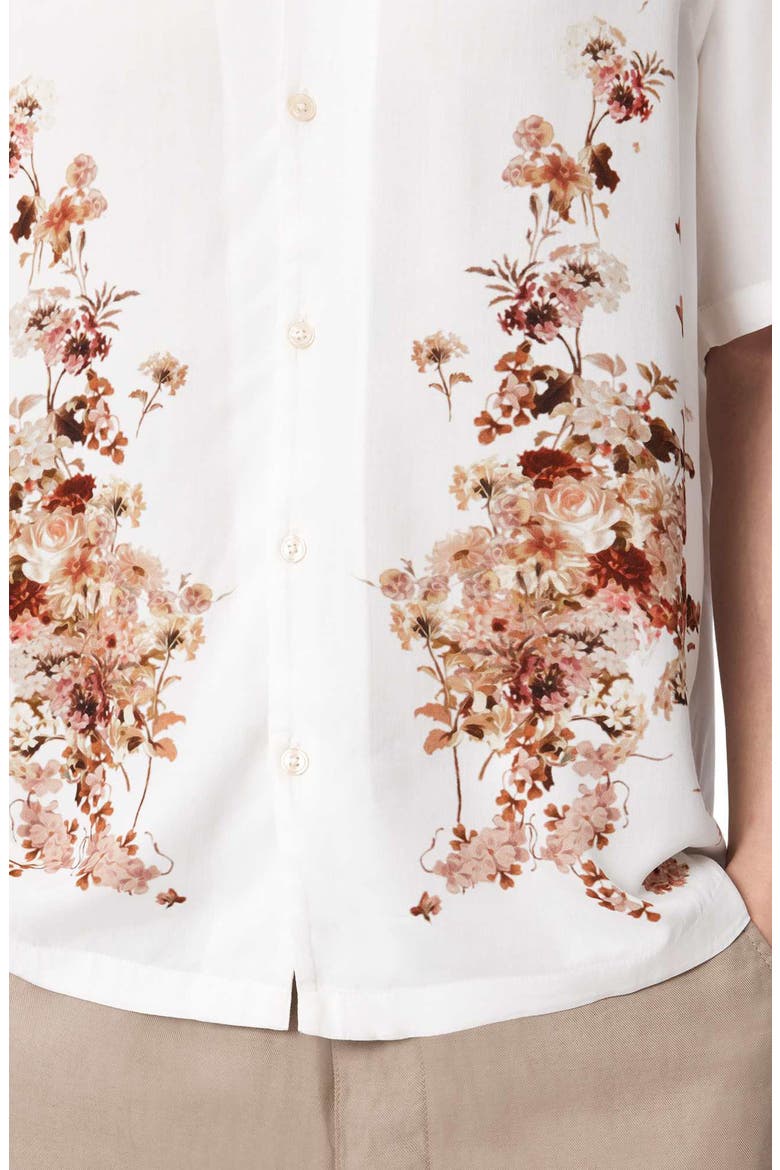 Flotilla Short Sleeve Button-Up Shirt, Alternate, color, ECRU