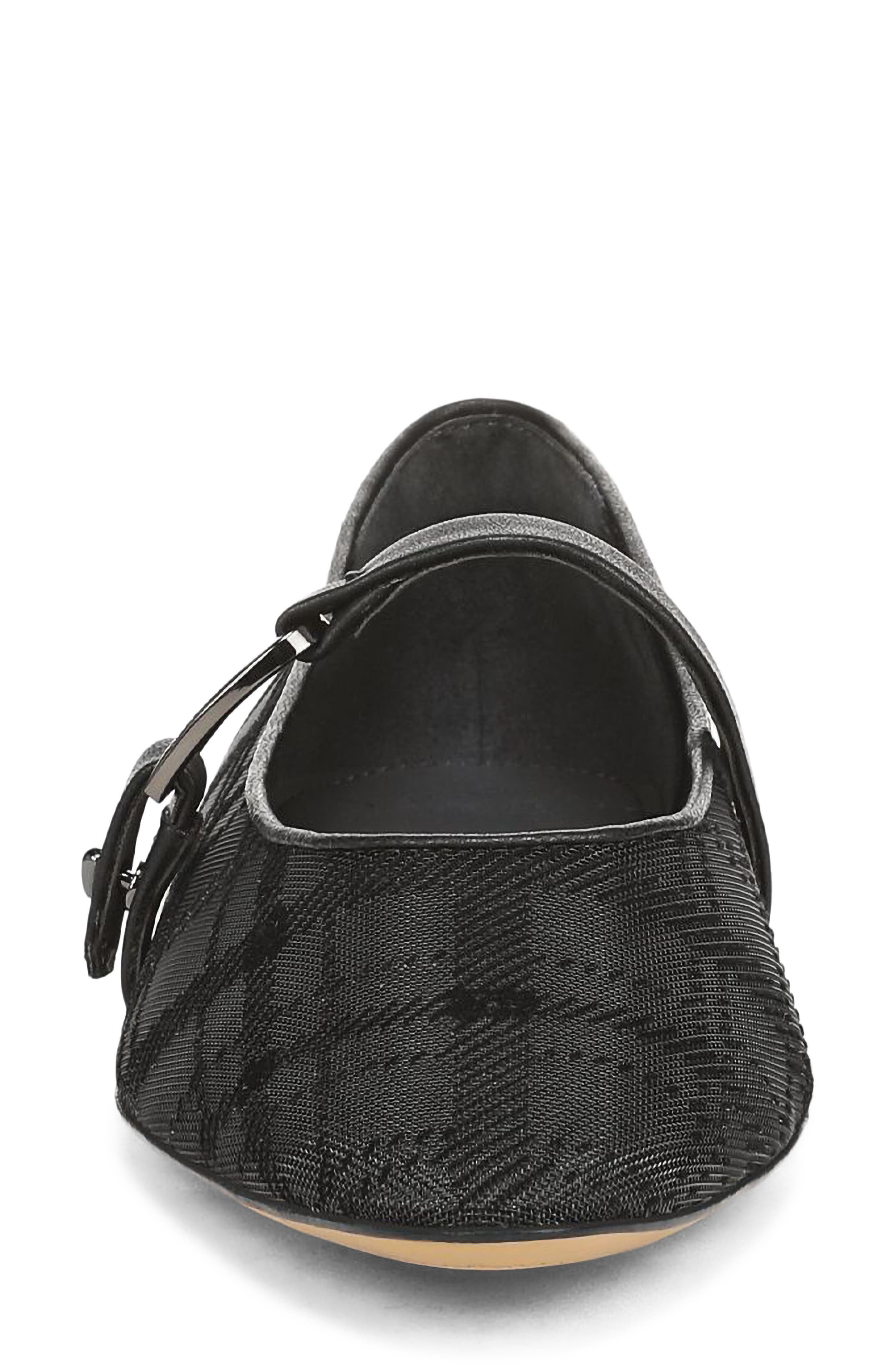 Rubina Mary Jane Flat, Alternate, color, BLACK VELVET FABRIC