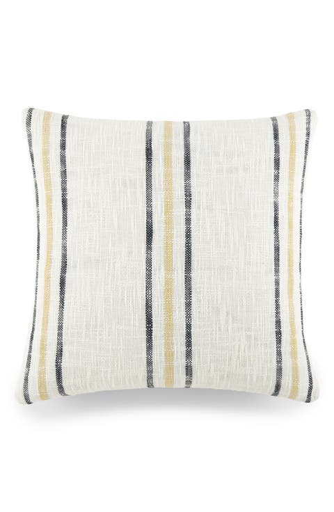 Yarn-Dyed Stripe Cotton Throw Pillow