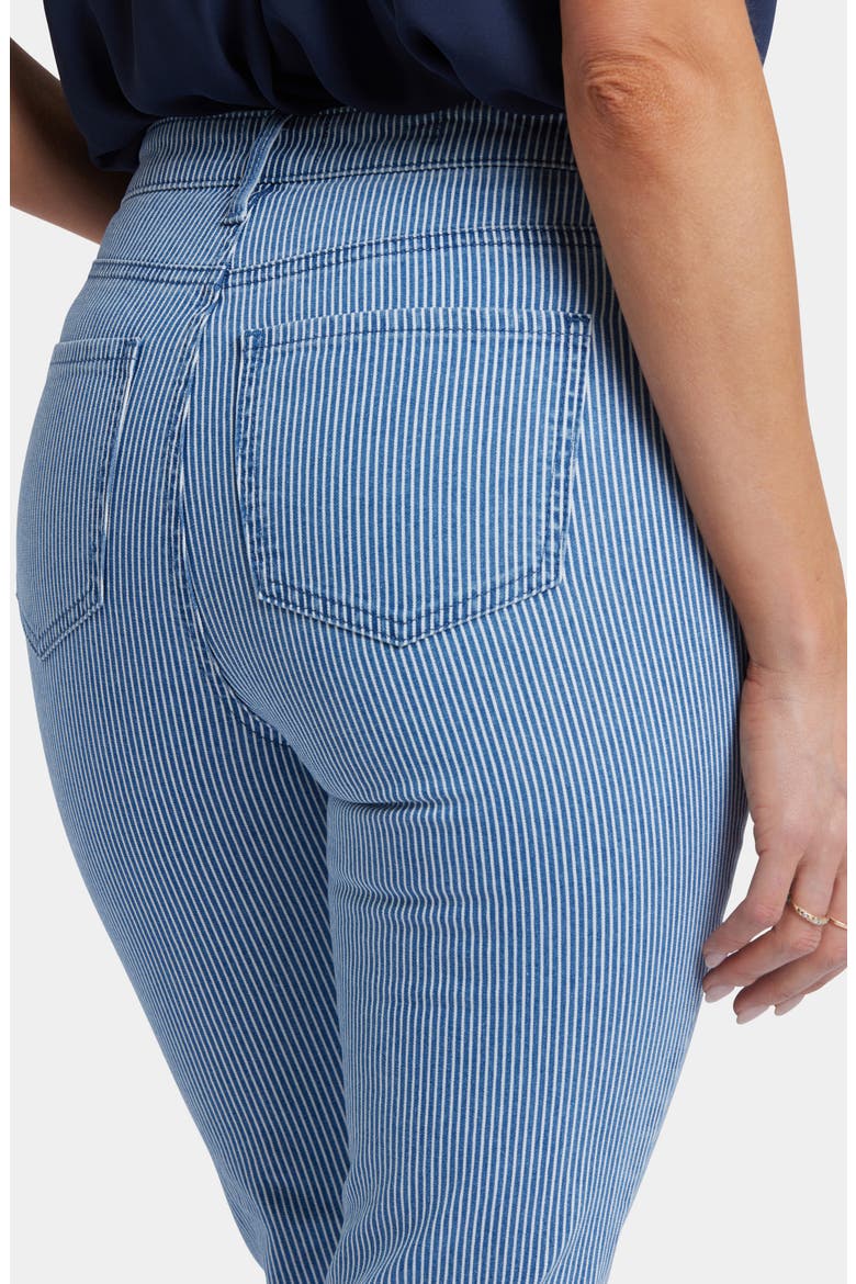 Billie Stripe High Waist Ankle Mini Bootcut Jeans, Alternate, color, VILLA VISTA STRIPE