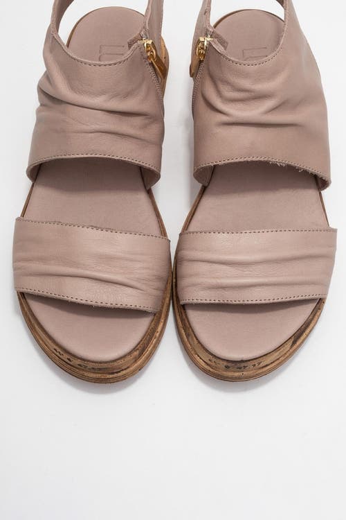 Forever & Always Shoes Lunas Leather Side-zip Flat Heel Sandal In Brown