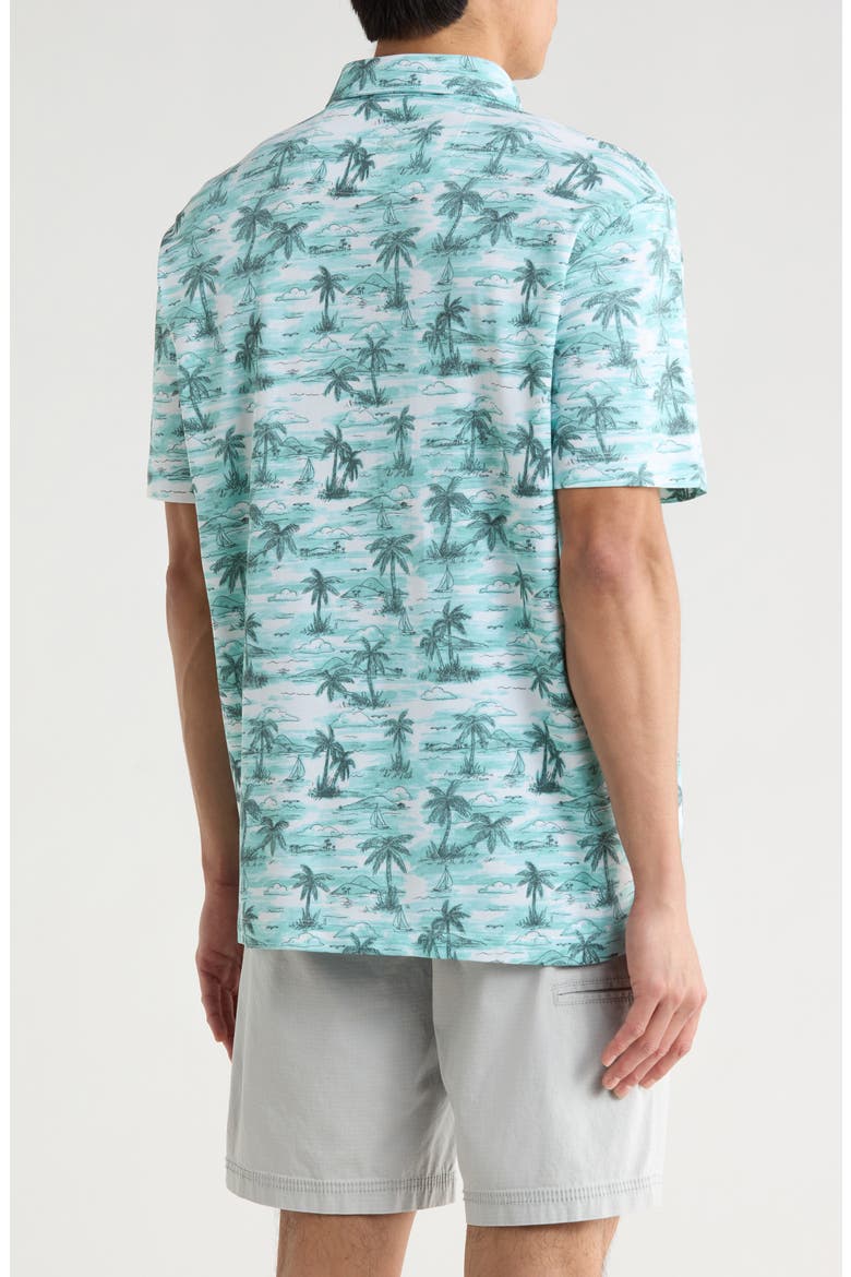 Oceanfront Palms Polo, Alternate, color, ISLAND ICE