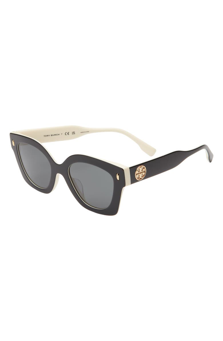 Tory Burch 49mm Irregular Cat Eye Sunglasses, Alternate, color,