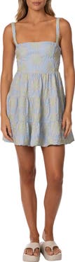 Maaji Sol Dream Embroidered Tiered Cover-Up Minidress