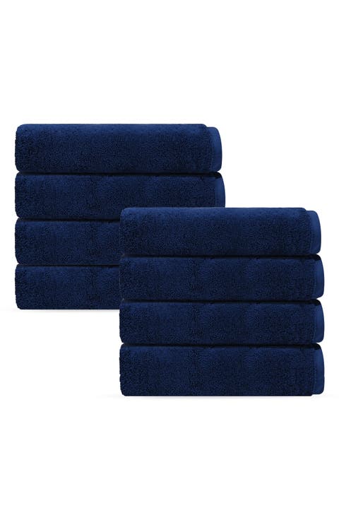 Puresoft 8-Piece Turkish Cotton Hand Towels