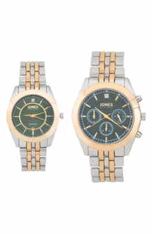 Jones New York Two-Piece Diamond Accent Bracelet Watch His & Hers Set