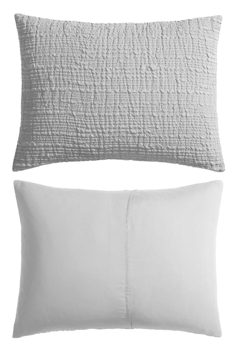 Serenity Wavy Lines Embossed Comforter Set, Alternate, color, GREY