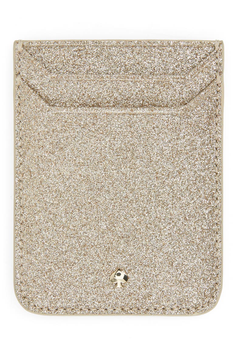 glitter triple sticker pocket, Main, color, SOFT GOLD