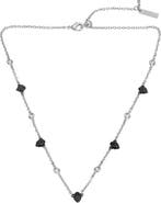 Kurt Geiger London Crystal & Eagle's Head Station Chain Necklace