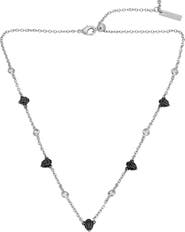 Kurt Geiger London Crystal & Eagle's Head Station Chain Necklace