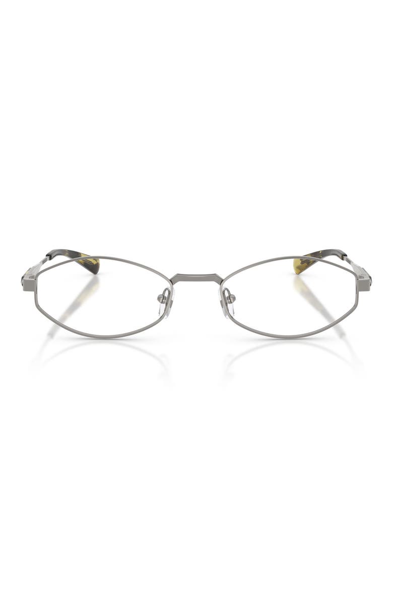 Palo Alto 56mm Oval Sunglasses, Main, color, SHINY GUNMETAL / OLIVE