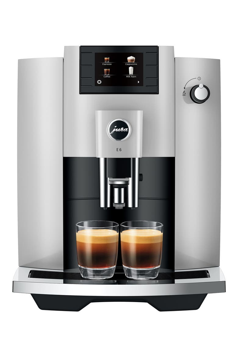 E6 Automatic Coffee Machine, Main, color, SILVER