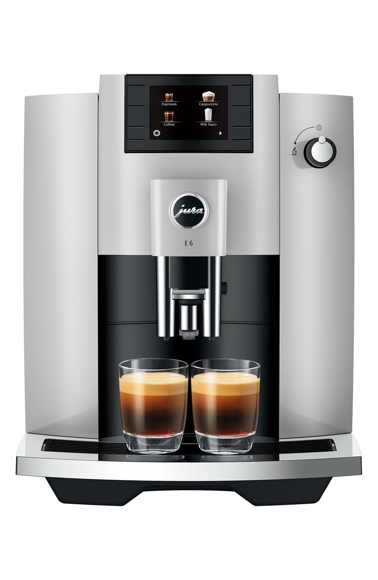 JURA E6 Automatic Coffee Machine, Main, color, Silver
