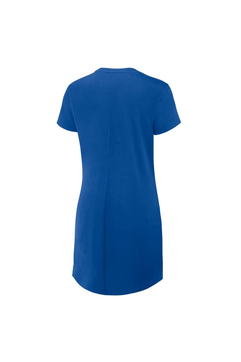 Women's Fanatics Royal Florida Gators Ruched Drape T-Shirt Dress, Alternate, color, Royal