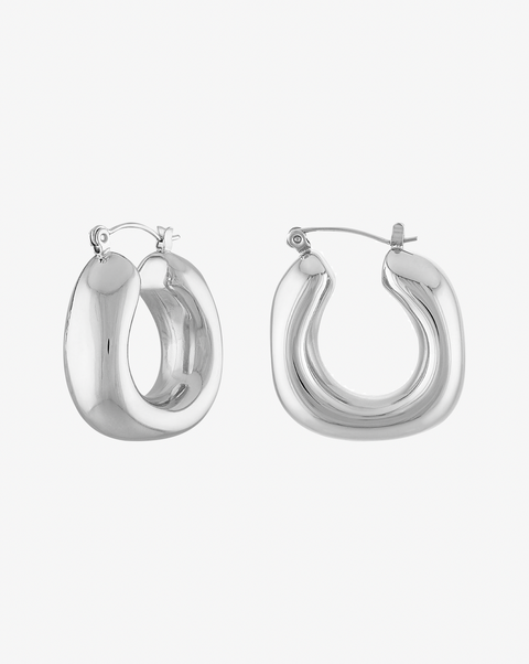 Square Tube Hoop Earrings