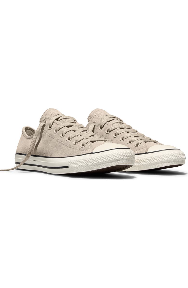 Converse Chuck Taylor All Star Suede Low Top Sneaker, Alternate, color, Papyrus/ Black/ Egret