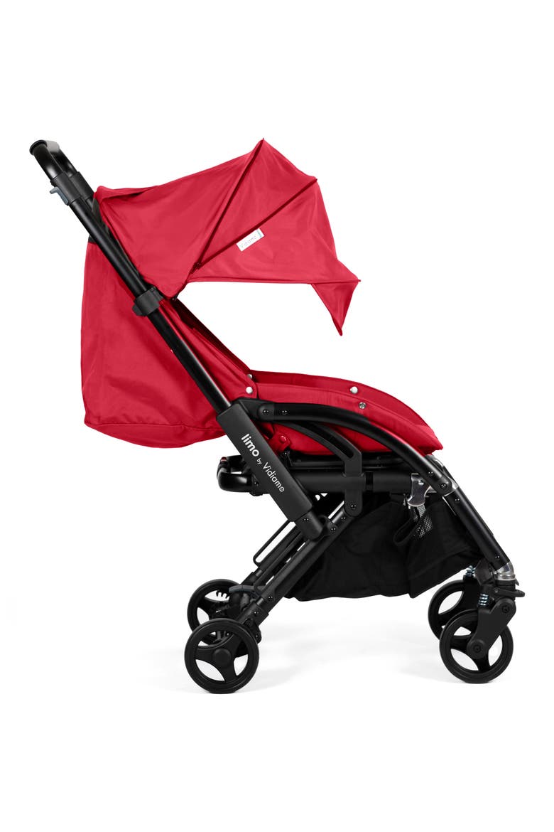 Limo Single to Double Stroller, Alternate, color, RASPBERRY RED