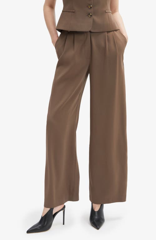 Bardot Sloane Straight Leg Pants In Brown