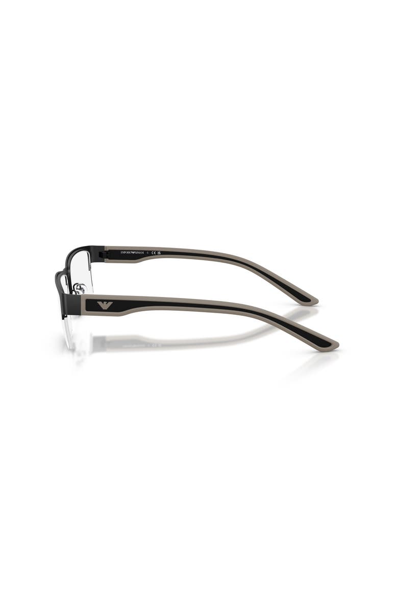 57mm Rectangle optical glasses, Alternate, color, Black