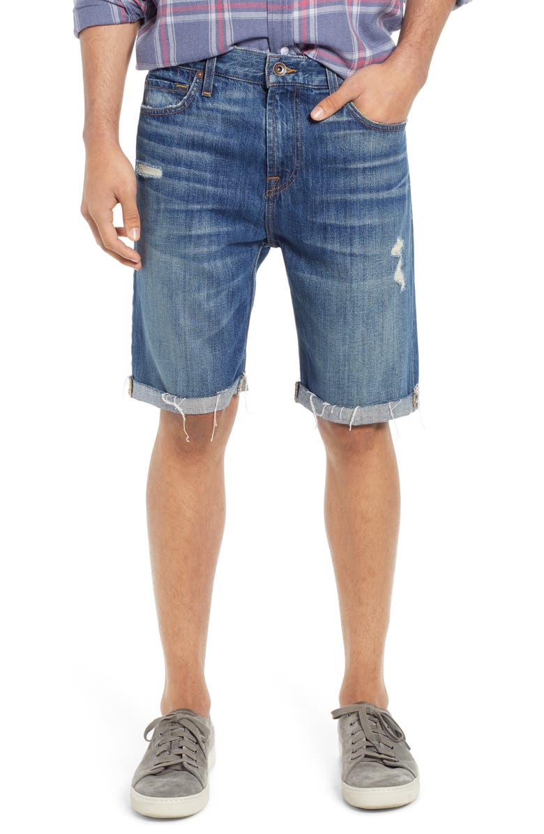 7 For All Mankind <sup>®</sup> Cutoff Denim Shorts, Main, color,