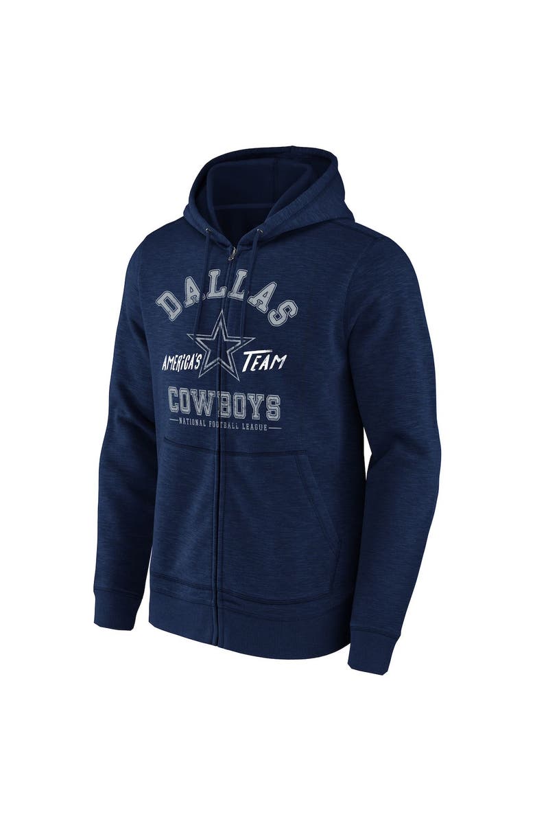 NFL X DARIUS RUCKER Men's NFL x Darius Rucker Collection by Fanatics Navy Dallas Cowboys Slub Full-Zip Hoodie, Alternate, color, Navy