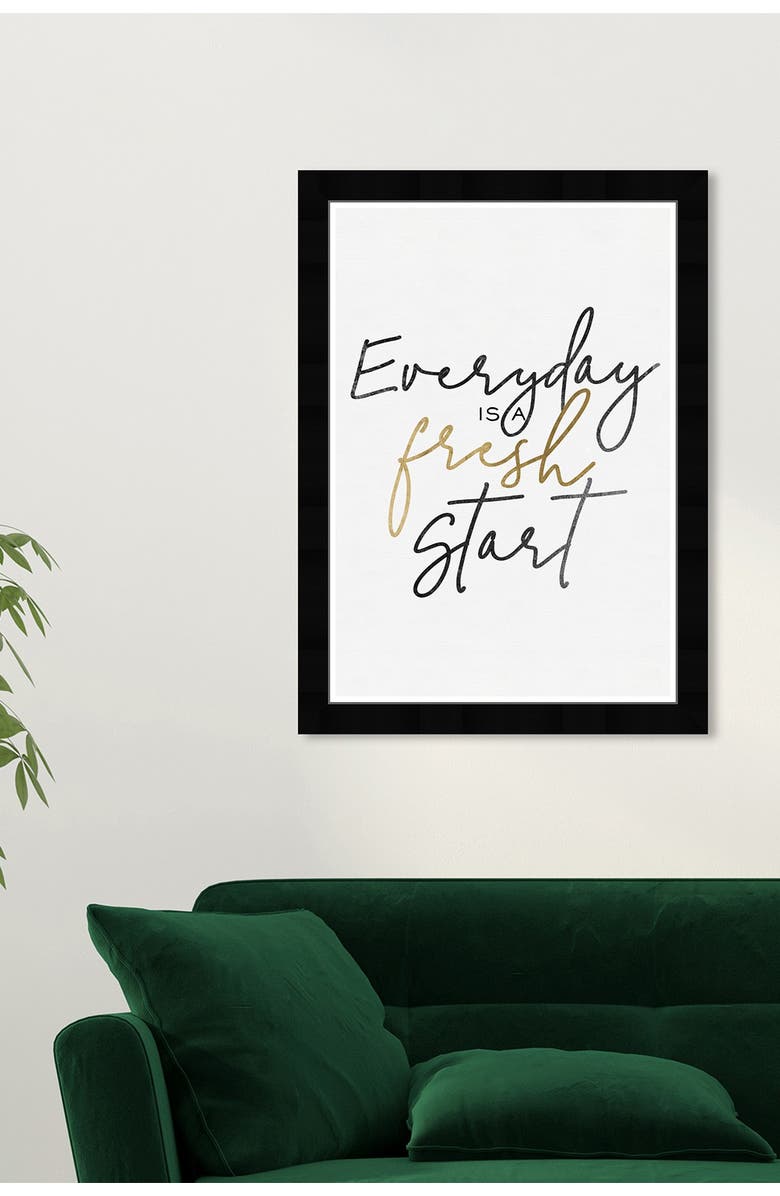 Wynwood Studio Everyday is a Fresh Start Minimal White Wall Art, Alternate, color, White