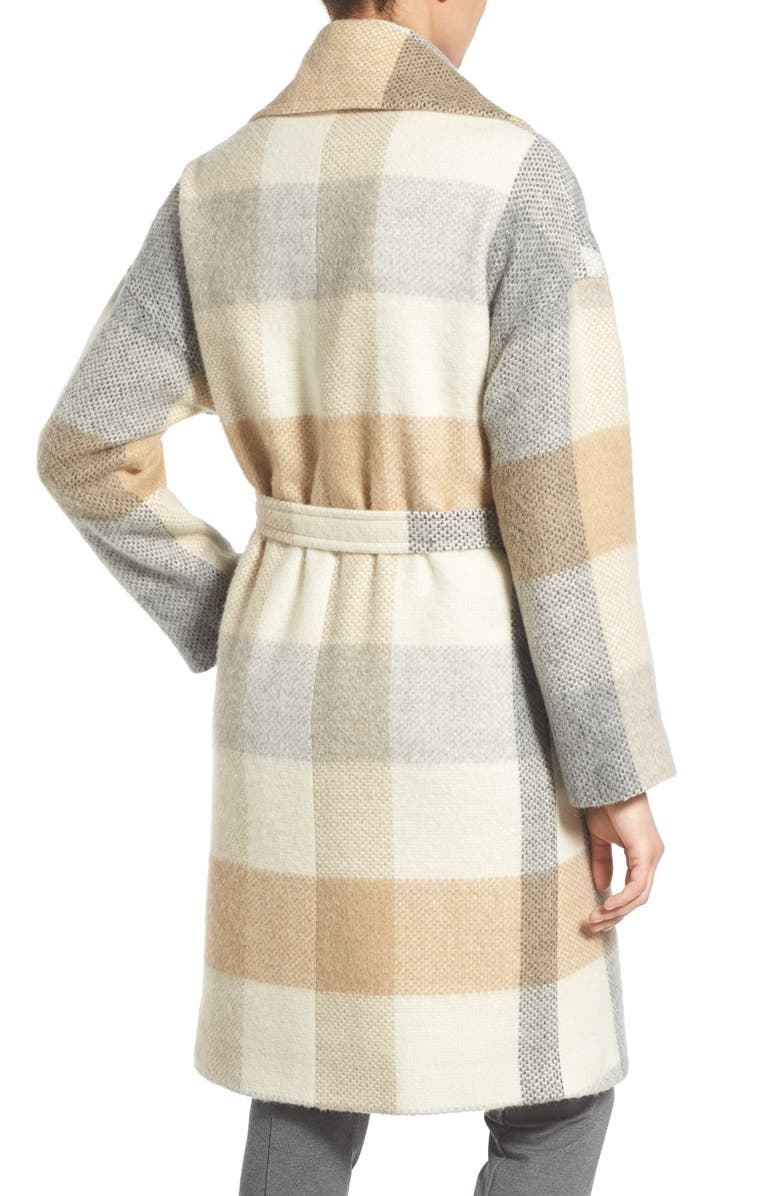 Charles Gray London Plaid Wrap Coat, Alternate, color, 