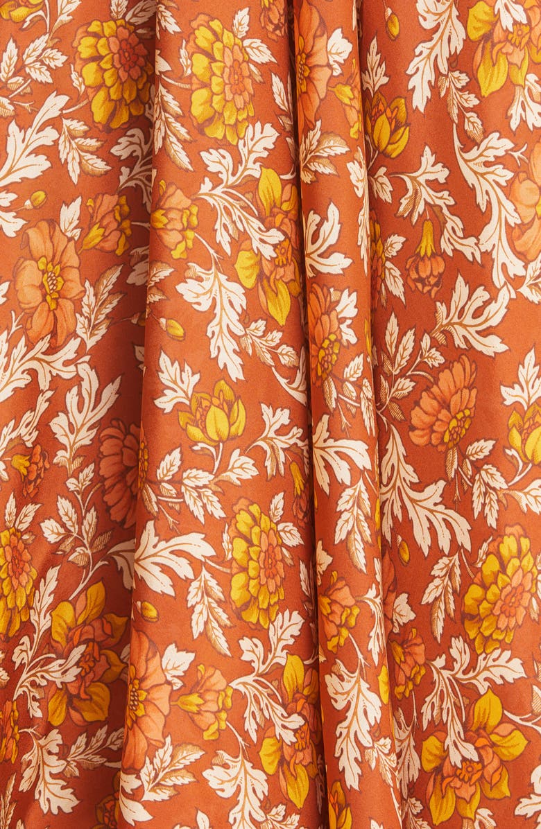 Zimmermann Andie Floral Silk Skirt, Alternate, color, 