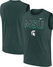 Nike Men's Nike Green Michigan State Spartans Primetime Tricode Legend Performance Tank Top