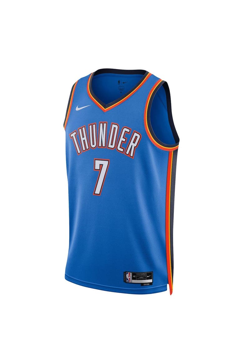 Unisex Nike Chet Holmgren Oklahoma City Thunder Blue 2022 NBA Draft First Round Pick Player Swingman Jersey - Icon Edition, Alternate, color, Blue