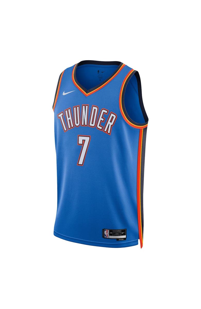 Nike Unisex Nike Chet Holmgren Oklahoma City Thunder Blue 2022 NBA Draft First Round Pick Player Swingman Jersey - Icon Edition, Alternate, color, Blue