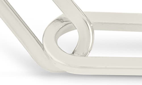 Sterling Forever Dorit Polished Long Paperclip Chain Necklace