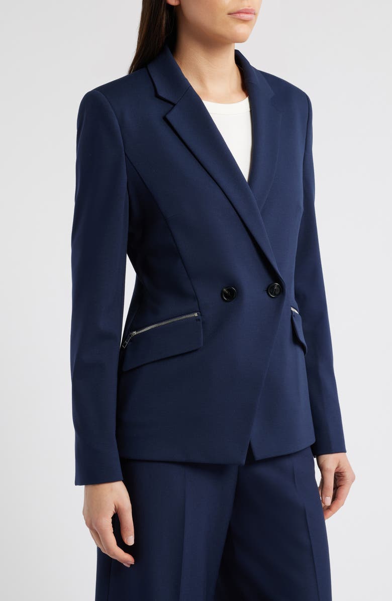 BOSS Jatawa Asymmetric Double Breasted Blazer, Alternate, color,