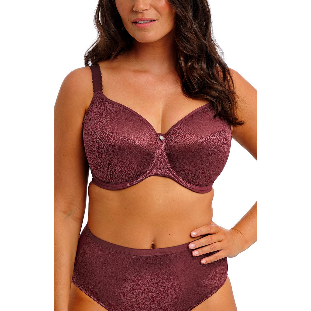 Fantasie Demure Underwire Molded Bra In Burgundy
