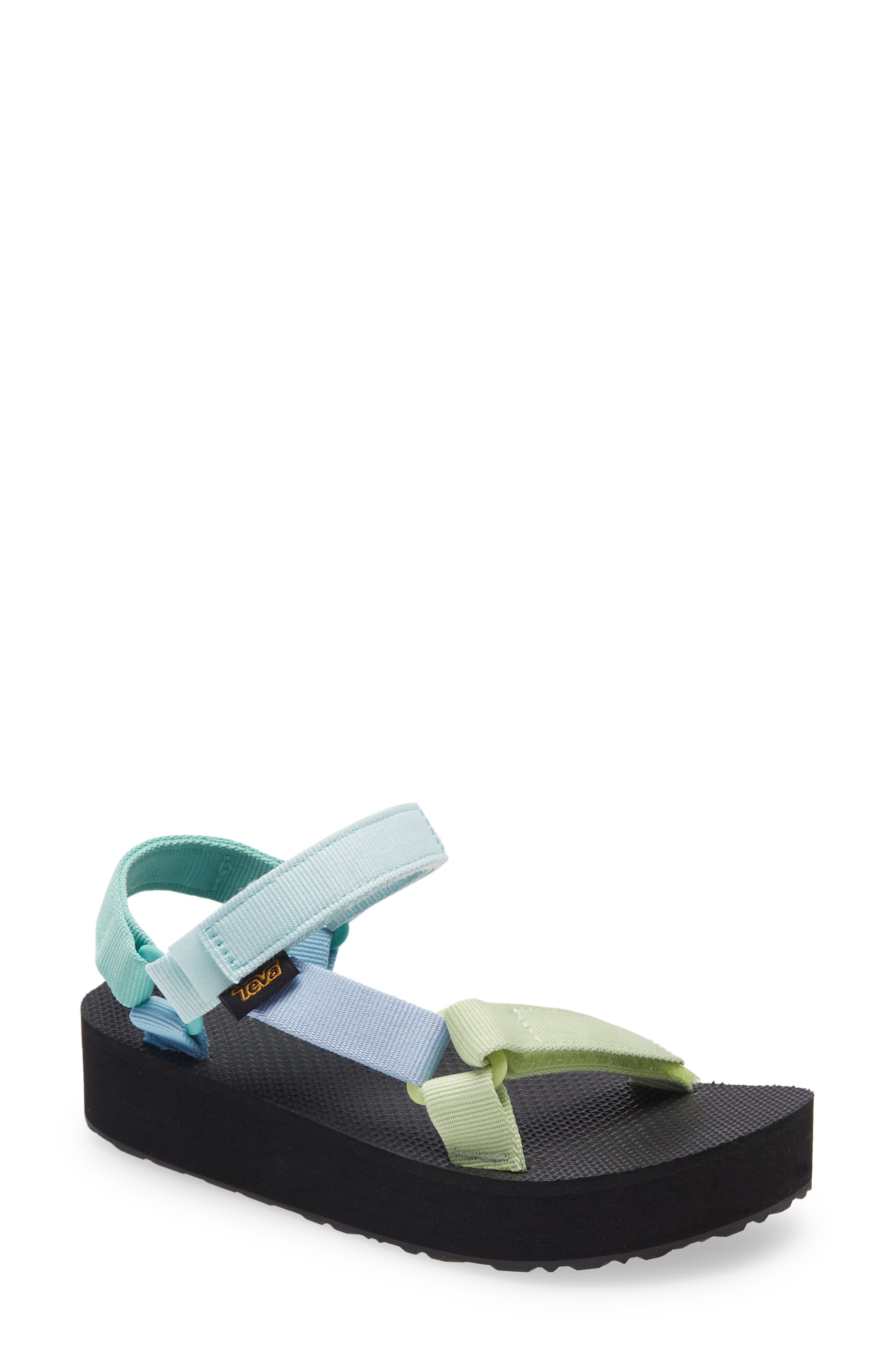 Midform Universal Sandal, Main, color, LIGHT GREEN MULTI